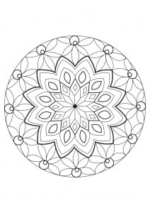 A special Mandala, made by Celine (Coloring Page)