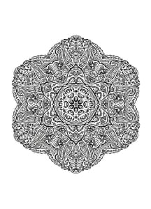 Complex and curious Mandala