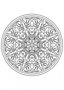 Coloring mandala difficile 9