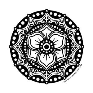 Entropy of matter (Mandalas Coloring Page)