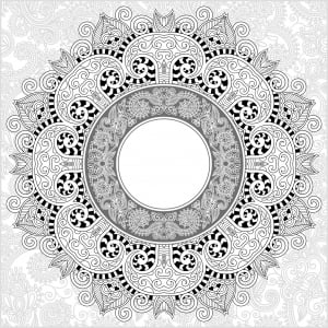 Printable beautiful Mandala by Lesya Kara-Kotsya (Coloring Page)