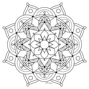 Mandala with petals
