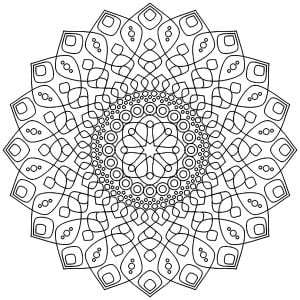 Calming Mandala (Coloring Page)