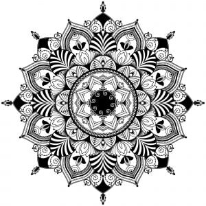 Mandala / zentagle inspired illustration (Coloring Page)