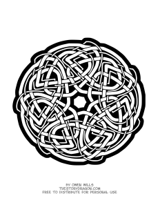 Mandala celtic style by owen wills