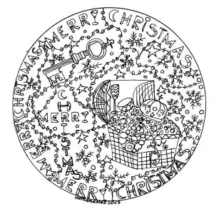 Mandala christmas domandalas