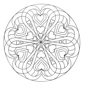 Mandala hearts