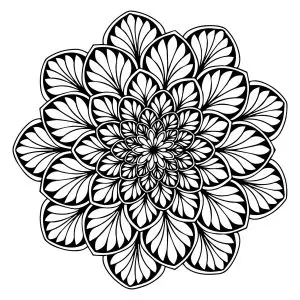 Mandala with leavers