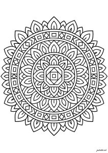 Concentric Radiant Mosaic
