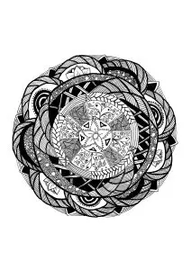 We like mix pleasures, like Zentangle art and Mandala