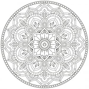 Beautiful mandala (Coloring Page)