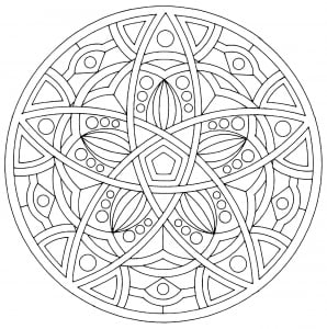 Harmony and simplicity (Mandalas Coloring Page)