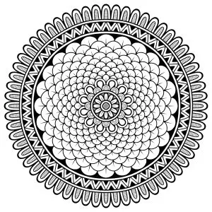 Rosace of small petals