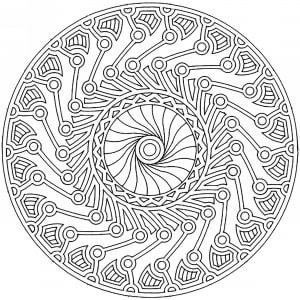 When Harmony meets Complexity (Mandalas Coloring Page)