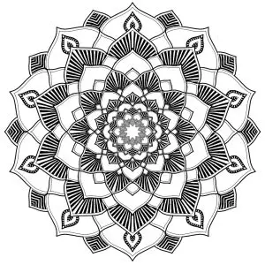 Soothing Mandala with harmonious patterns