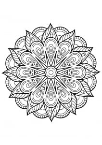 Mandala from free coloring books for adults   1