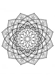 Mandala from free coloring books for adults - 19