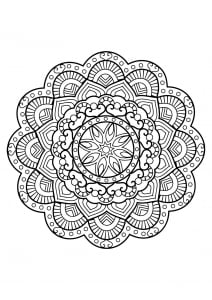 Mandala from free coloring books for adults - 26