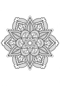 Mandala from free coloring books for adults - 28