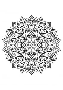 Mandala from free coloring books for adults - 29