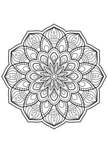 Mandala from free coloring books for adults - 3