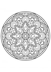 Mandala from free coloring books for adults - 4