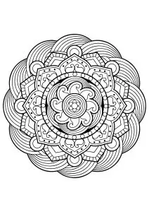 Mandala from free coloring books for adults - 5