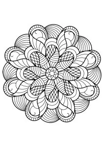 Mandala from free coloring books for adults - 6