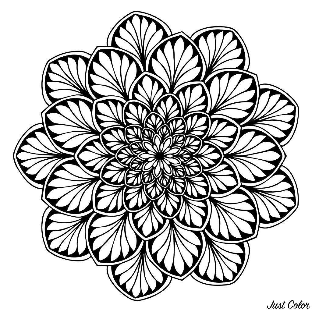 mandala-with-leavers-mandalas-adult-coloring-pages