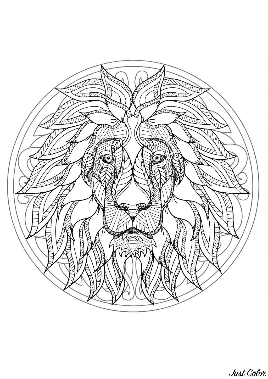 Featured image of post Printable Lion Head Coloring Pages / Get this free chinese new year coloring page and many more from primarygames.