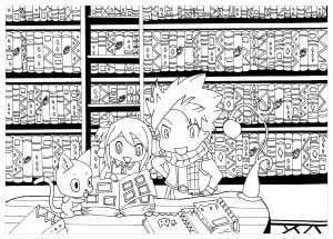 Coloring Manga Chibi Fairy Tail Krissy