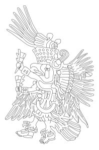 Coloring page adults aztec rachel