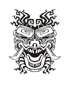 Mask inspiration inca mayan aztec 2