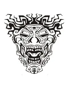 Mask inspiration inca mayan aztec 3