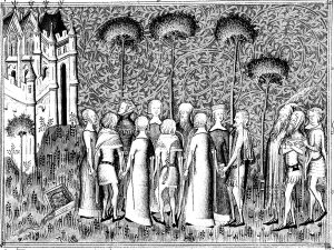 Printable Middle age Coloring Page for adults : Medieval-lords