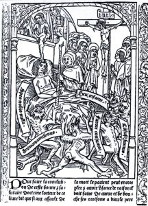 Printable Middle age Coloring Page for adults : Engraving-middle-age