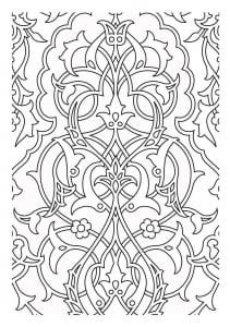 Coloring patterns medievaux