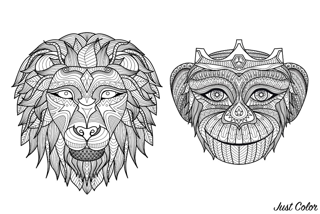 Featured image of post Lion Head Lion Coloring Pages For Adults Already Colored - By best coloring pagesseptember 6th 2018.