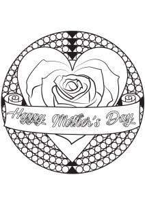 Coloring page adult mother day by allan