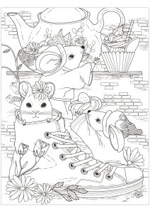 The tea party of the three mice