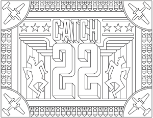 Printable Movie Coloring Page for adults : Catch - 22