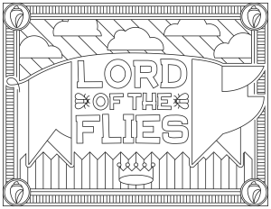 Printable Movie Coloring Page for adults : Lord of the Flies