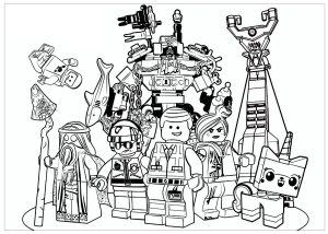 Printable Coloring Page for adults : Lego Movie
