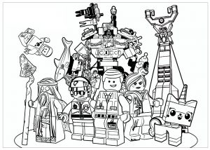 Coloring lego movie