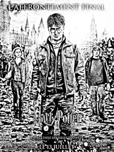 Coloring movie harry potter 7 2 affiche