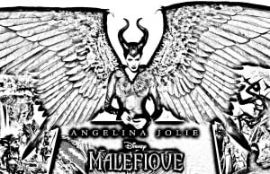 Maleficent Coloring page : The Wings (Movie Coloring Page)