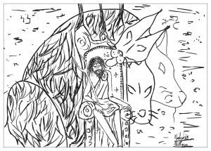 Coloring page adults Hades