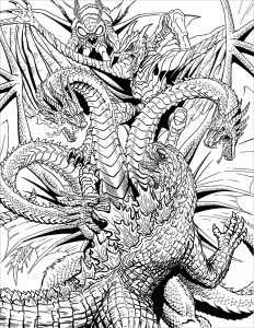 fantasy dragon coloring pages