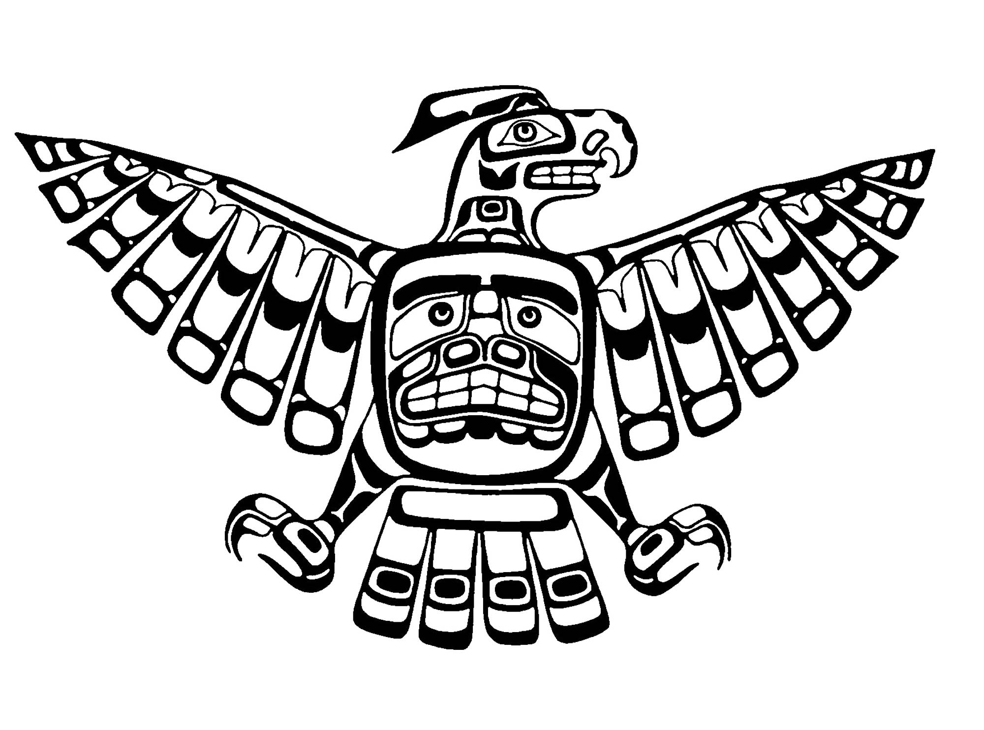 Tlingit Coloring Pages Sketch Coloring Page