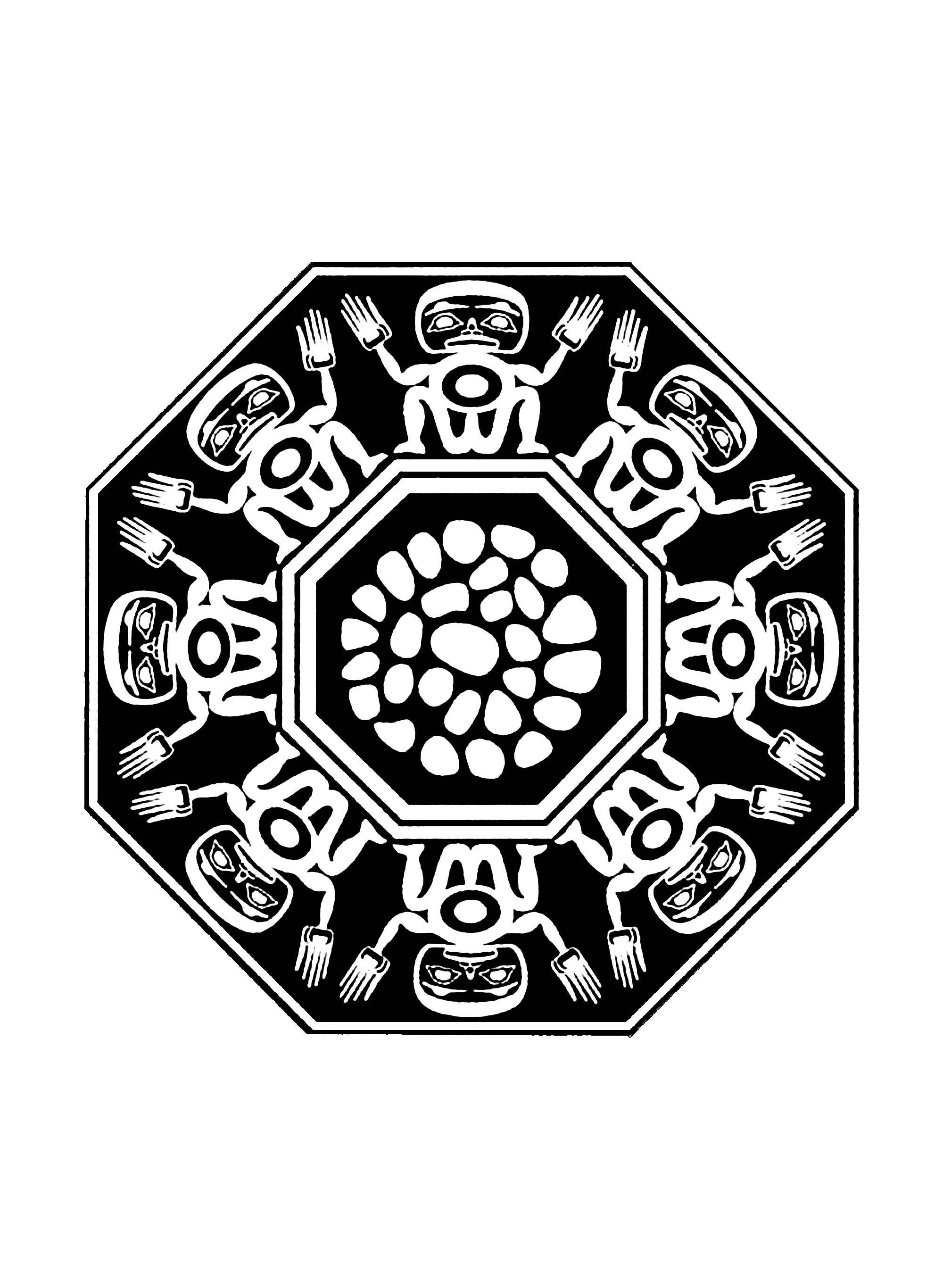 Totem Mandala | From the gallery : Native American Art Totem Mandala | From the gallery : Native American Art